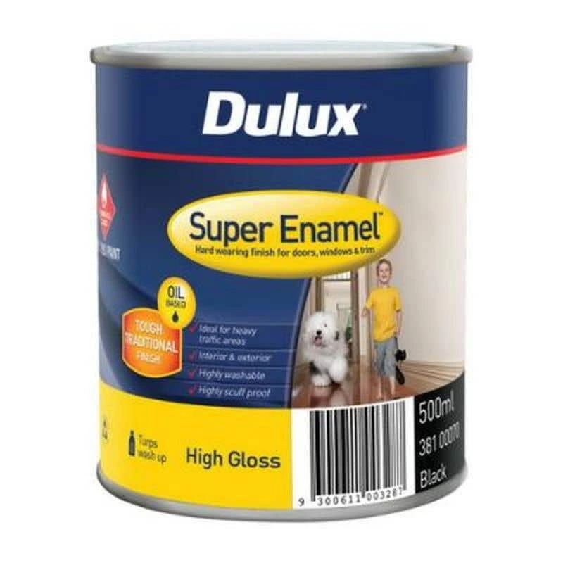 Dulux Super Enamel High Gloss Black 500mL 3 Dulux Super Enamel High Gloss Black 500mL