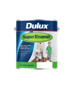 Dulux Super Enamel Semi Gloss Black 1L