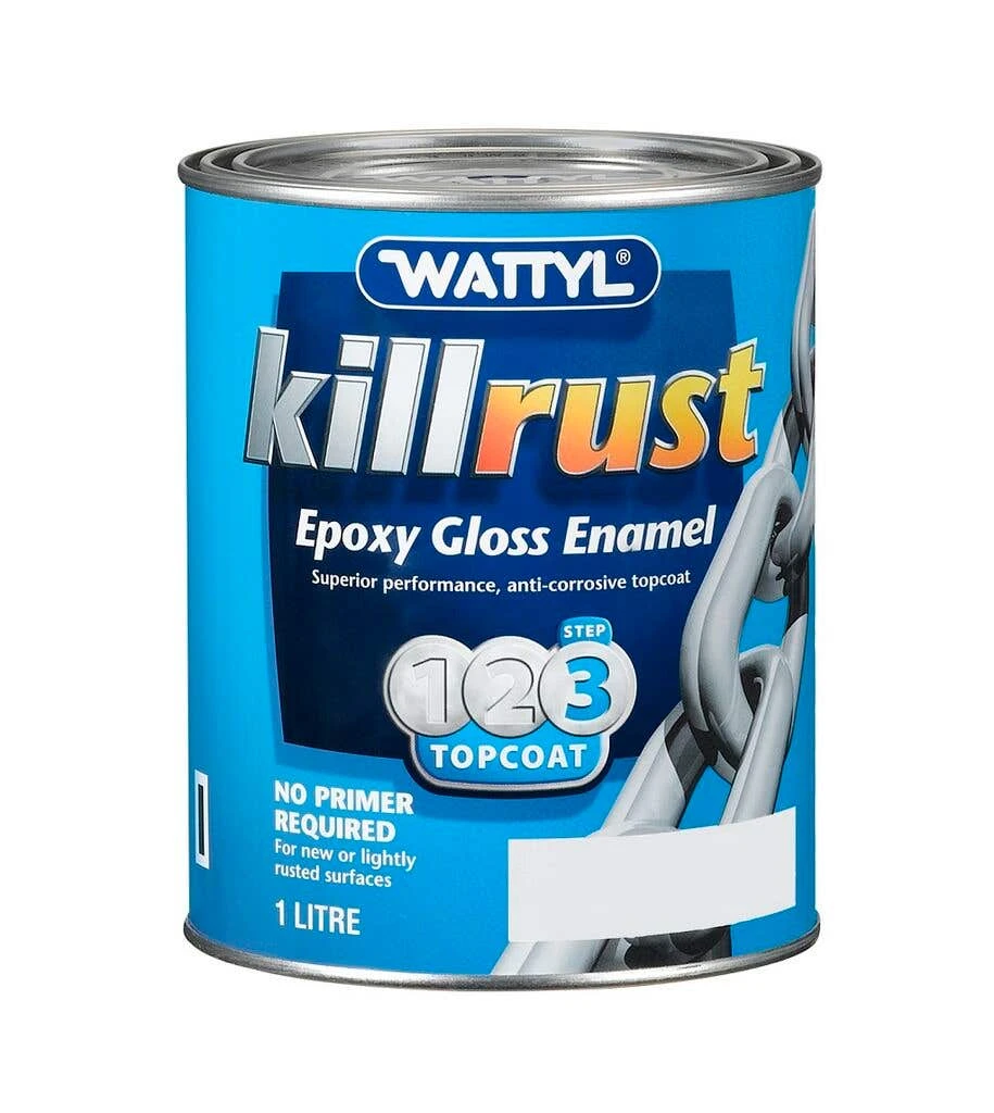 Wattyl Killrust Epoxy Gloss Enamel Ultra Blue 1L 3 Wattyl Killrust Epoxy Gloss Enamel Ultra Blue 1L