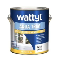 Wattyl Aqua Trim Water Based Enamel Satin 2L