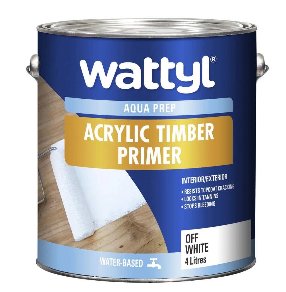 Wattyl Aqua Prep Acrylic Timber Primer 4L 3 Wattyl Aqua Prep Acrylic Timber Primer 4L