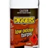 Diggers Low Odour Mineral Turpentine 1L -Wall Decoration Store 2501716 0 4