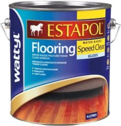 Wattyl Estapol Flooring Water-Based Speed Clear Gloss 4L