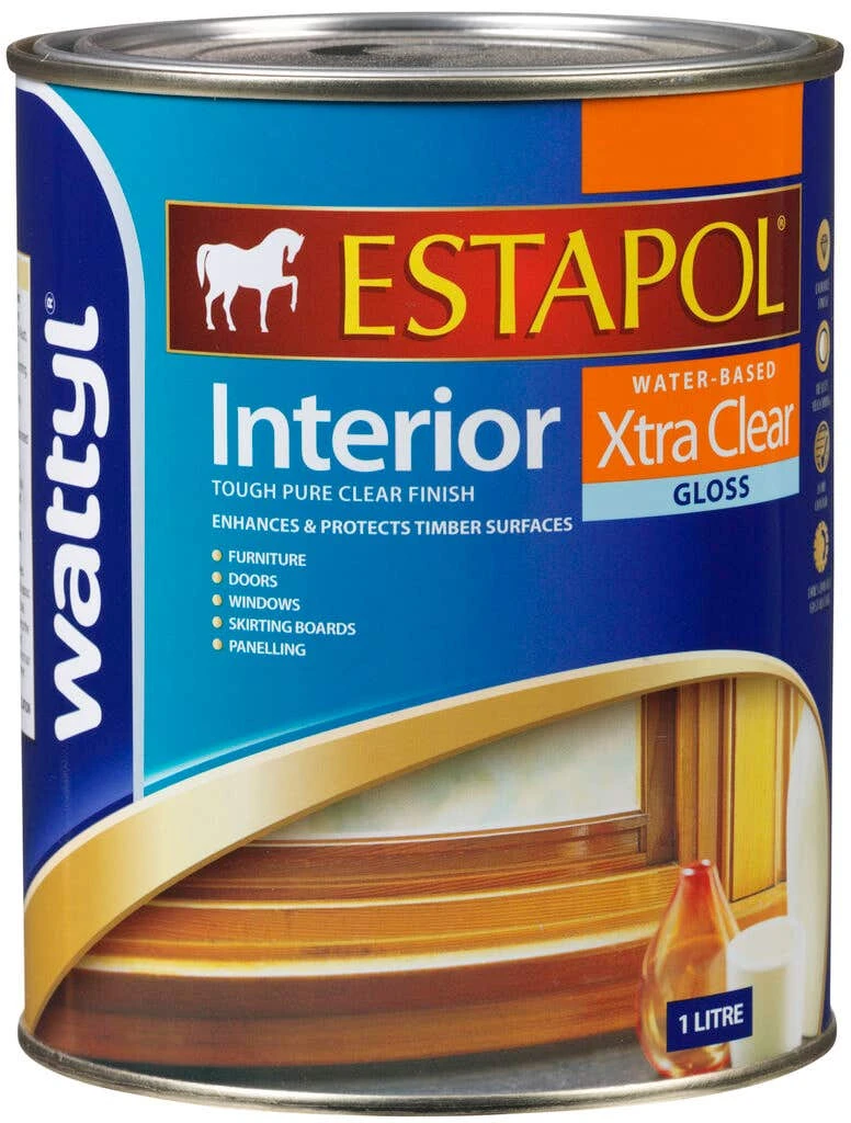 Wattyl Estapol Xtra Clear Gloss 1L 3 Wattyl Estapol Xtra Clear Gloss 1L
