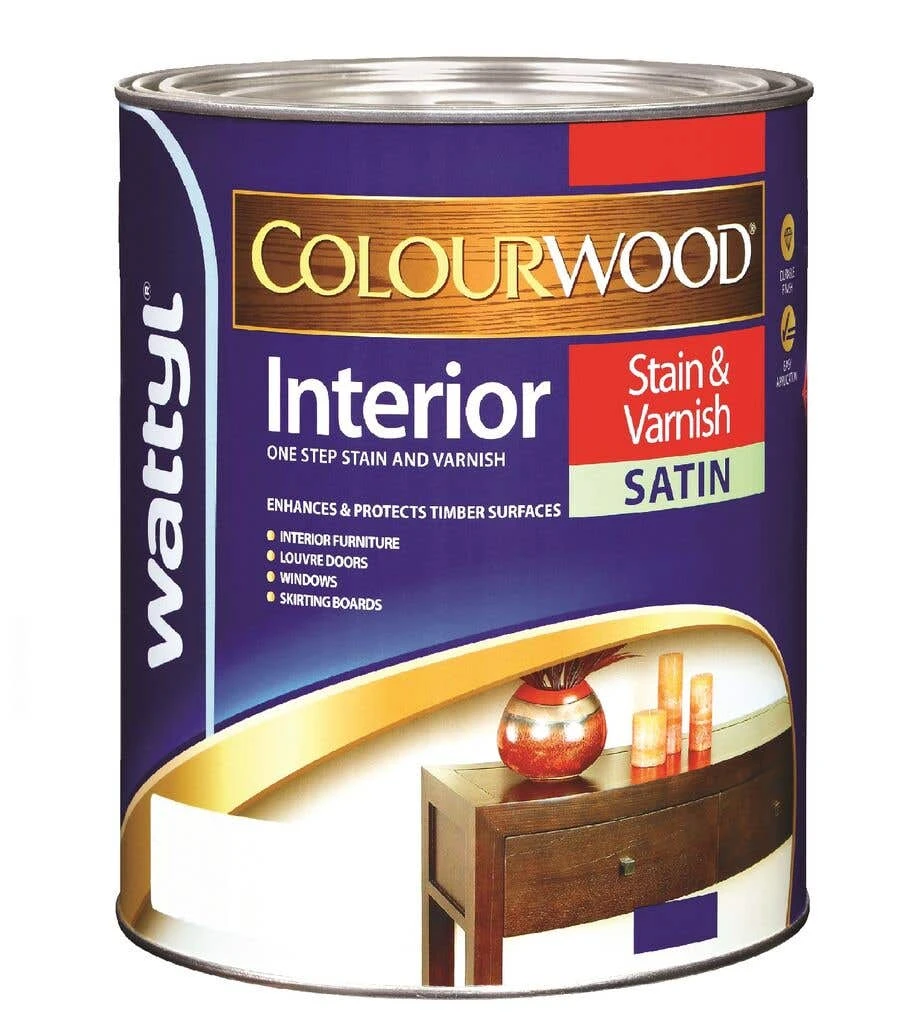 Wattyl Colourwood Stain & Varnish Satin New Maple 500mL 3 Wattyl Colourwood Stain & Varnish Satin New Maple 500mL