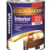 Wattyl Colourwood Stain & Varnish Satin Teak 500mL 1 Wattyl Colourwood Stain & Varnish Satin Teak 500mL -Wall Decoration Store 2518850 0 1