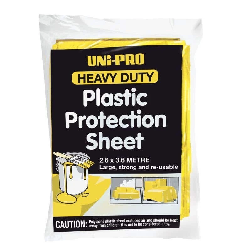 Uni-Pro Heavy Duty Plastic Protection Sheet 3 Uni-Pro Heavy Duty Plastic Protection Sheet