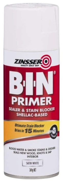 Zinsser Bin Primer Aero Satin White 369g