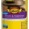 Cabot's Stain & Varnish Water Based Satin Jarrah 1L -Wall Decoration Store 2635852 0 10