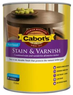 Cabot's Stain & Varnish Water Based Gloss Maple 1L