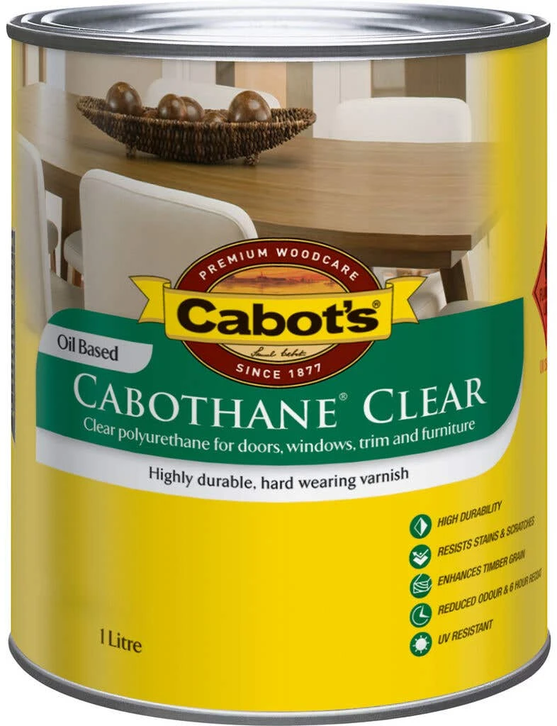 Cabot's Cabothane Oil Based Matt Clear 1L 3 Cabot's Cabothane Oil Based Matt Clear 1L
