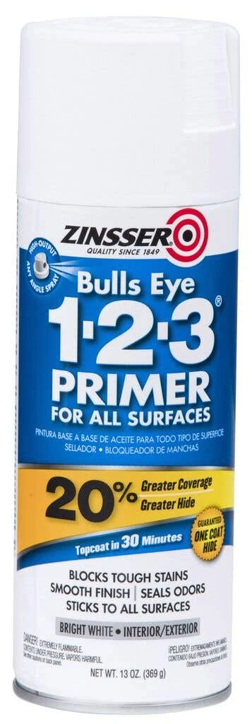 Zinsser Bulls Eye 123 White Spray 369g 3 Zinsser Bulls Eye 123 White Spray 369g