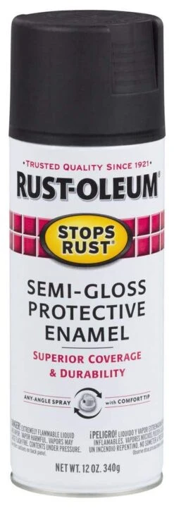 Rust-Oleum Stops Rust Semi Gloss Black 340g