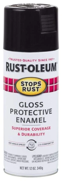 Rust-Oleum Stops Rust Gloss Black 340g