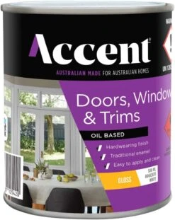 Accent Oil Based Enamel Interior/Exterior Gloss White 500mL