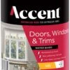 Accent Doors, Windows & Trims Water Based Gloss White 1L -Wall Decoration Store 5330600 0