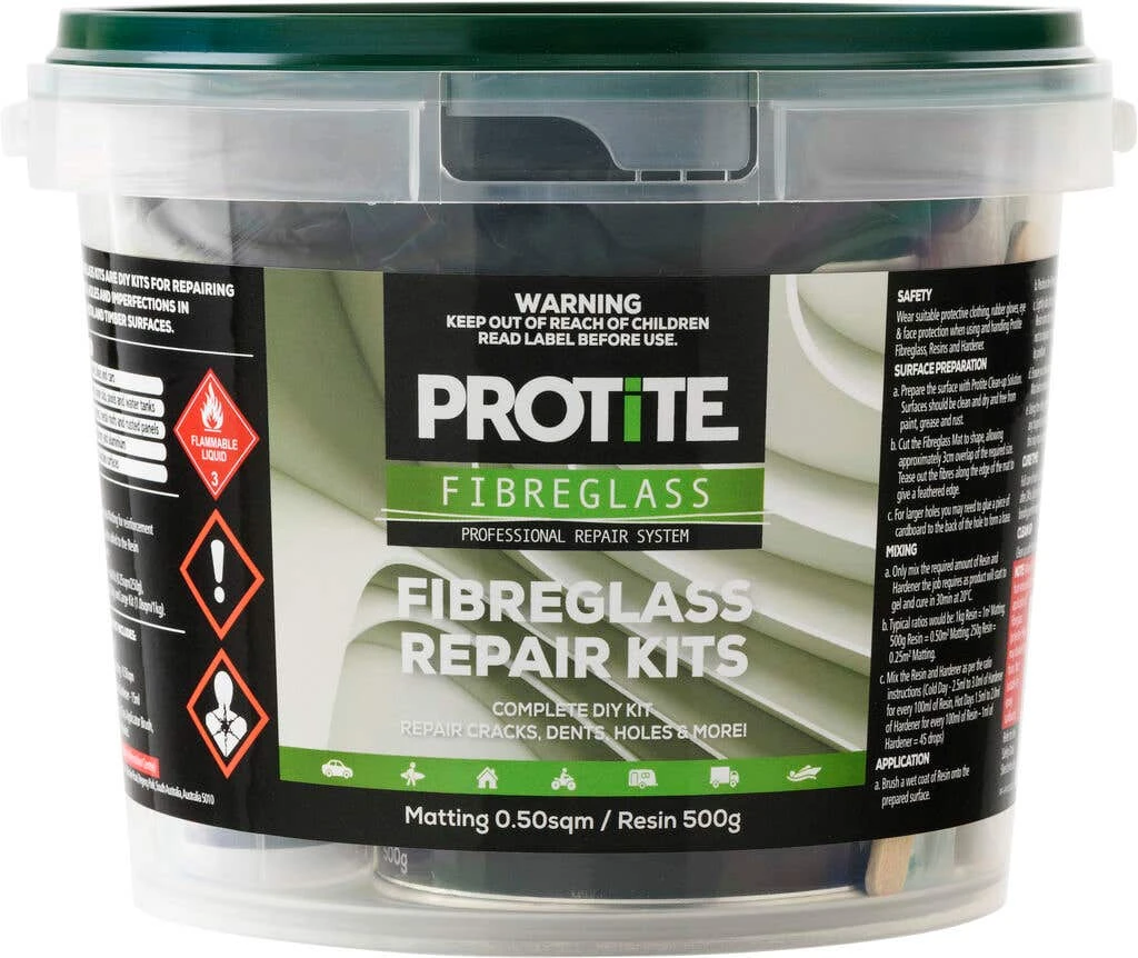 Protite Fibreglass Repair Kit Medium 3 Protite Fibreglass Repair Kit Medium