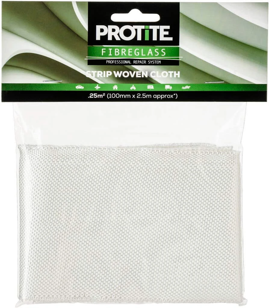 Protite Fibreglass Strip Woven Cloth 100mm X 2.5m 3 Protite Fibreglass Strip Woven Cloth 100mm X 2.5m
