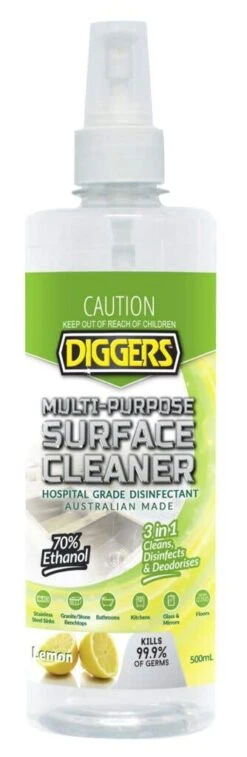 Diggers Multi-Purpose Surface Cleaner Lemon 500mL