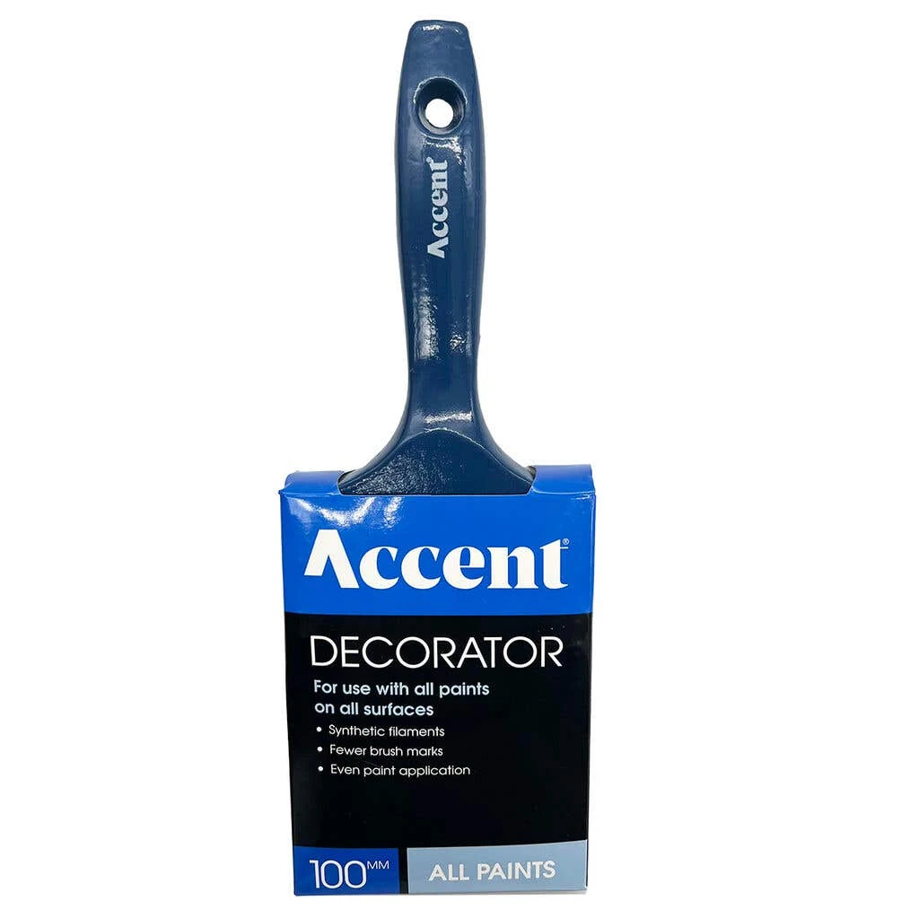 Accent Decorator Paint Brush 100mm 3 Accent Decorator Paint Brush 100mm