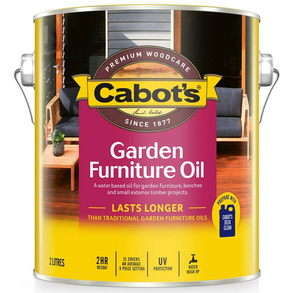 Cabot's Garden Furniture Oil Natural 2L 3 Cabot's Garden Furniture Oil Natural 2L