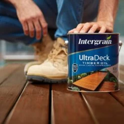 Intergrain UltraDeck Timber Oil Spotted Gum 250mL -Wall Decoration Store 5585559 5 1