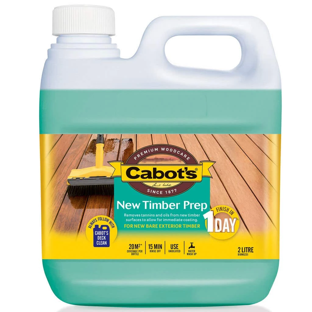 Cabot's New Timber Prep 2L 3 Cabot's New Timber Prep 2L