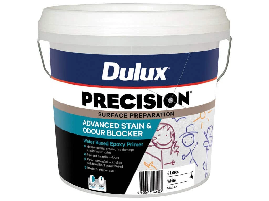 Dulux Precision Advanced Stain & Odour Blocker 4L 3 Dulux Precision Advanced Stain & Odour Blocker 4L