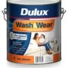 Dulux Wash & Wear Low Sheen Hog Bristle Quarter 4L -Wall Decoration Store 5676572 0 4