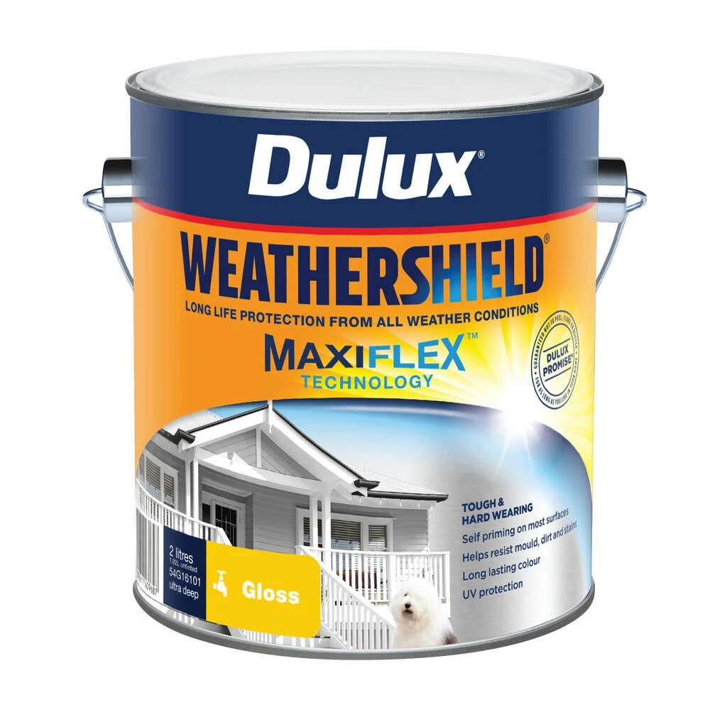 Dulux Weathershield Exterior Gloss Ultra Deep Base 2L 3 Dulux Weathershield Exterior Gloss Ultra Deep Base 2L