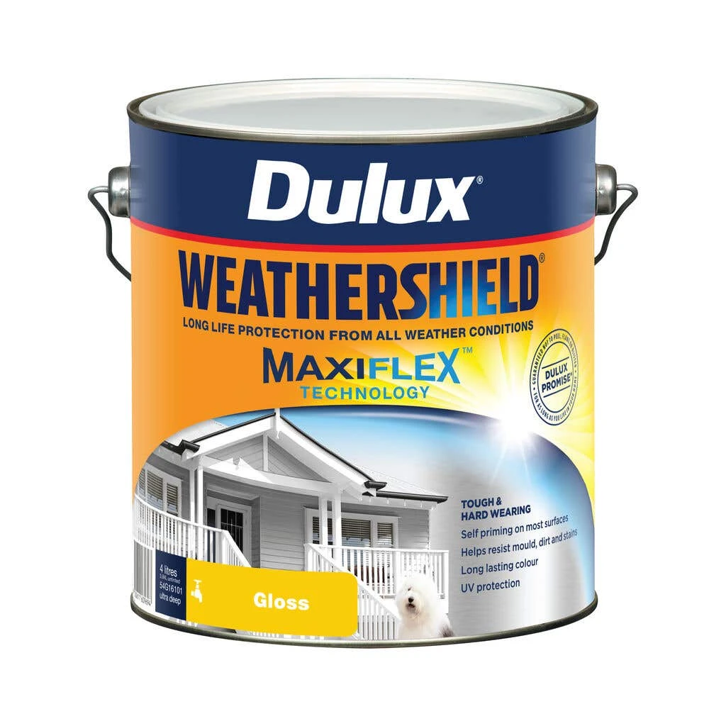 Dulux Weathershield Exterior Gloss Ultra Deep Base 4L 3 Dulux Weathershield Exterior Gloss Ultra Deep Base 4L