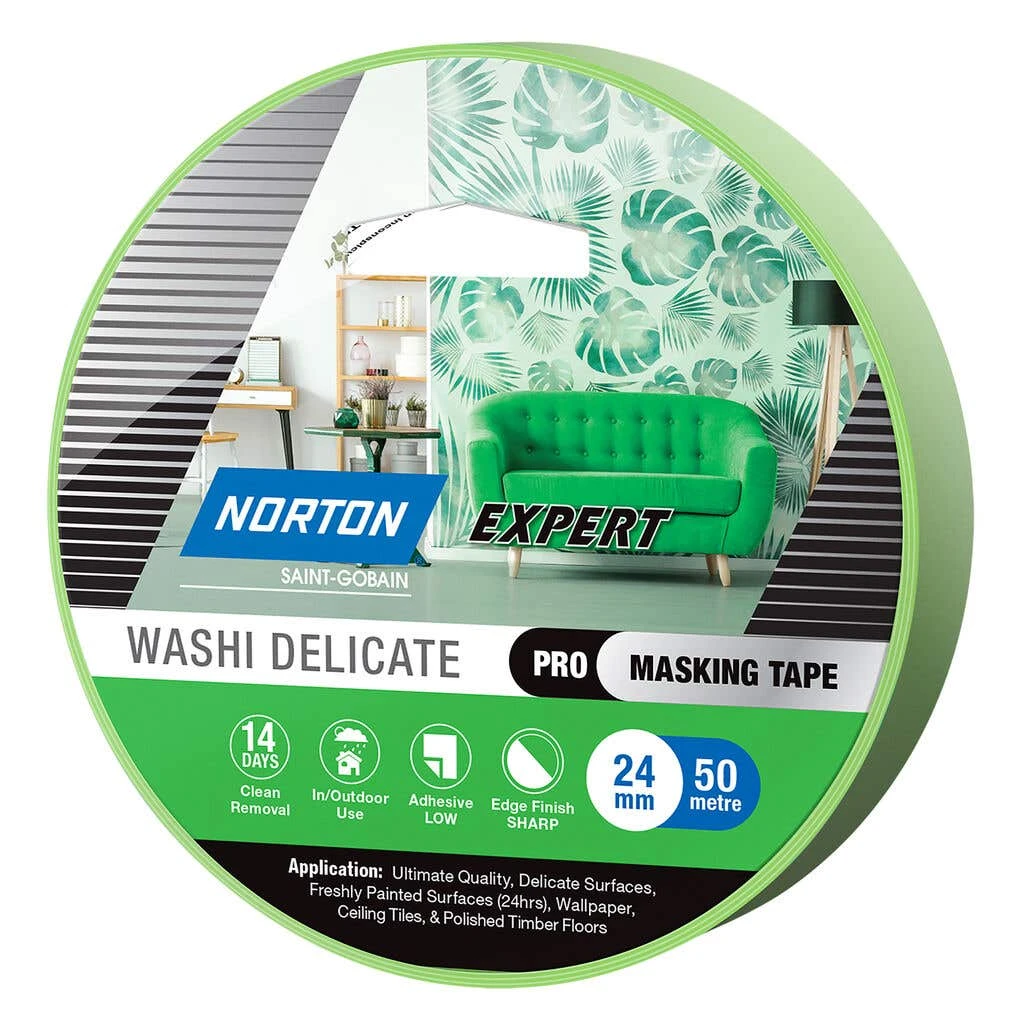 Norton Expert Masking Tape Washi Delicate 24mm X 50m 3 Norton Expert Masking Tape Washi Delicate 24mm X 50m