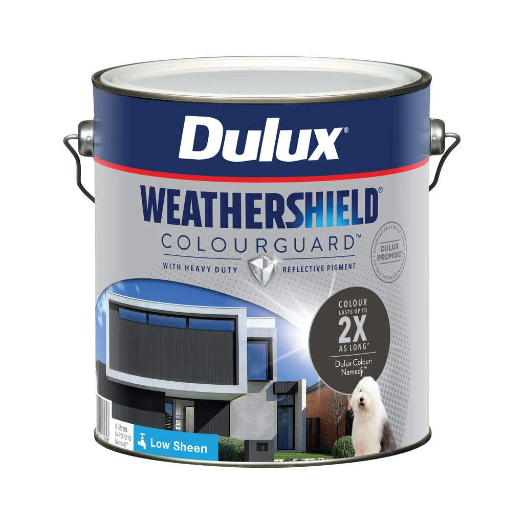 Dulux Weathershield ColourGuard Exterior Low Sheen Namadji 4L 3 Dulux Weathershield ColourGuard Exterior Low Sheen Namadji 4L