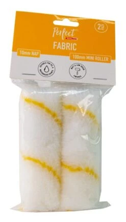 Rota Cota Perfect Fabric Mini Roller Cover 10mm Nap 100mm - 2 Pack