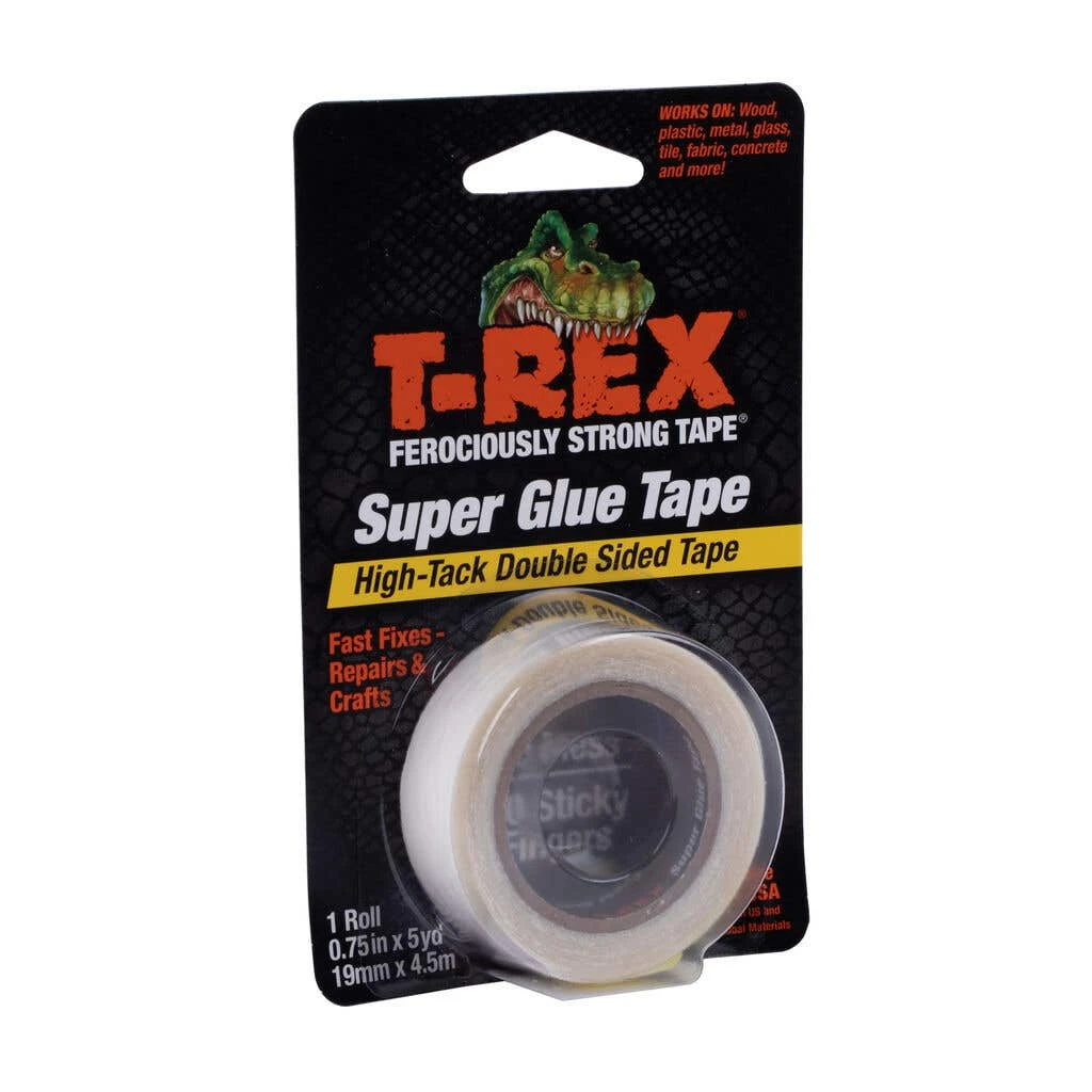 T-Rex Double Sided Super Glue Tape 18mm X 4.5m 3 T-Rex Double Sided Super Glue Tape 18mm X 4.5m