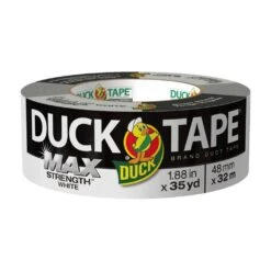 Duck Max Strength Duct Tape Clean Removal White 48mm X 32m