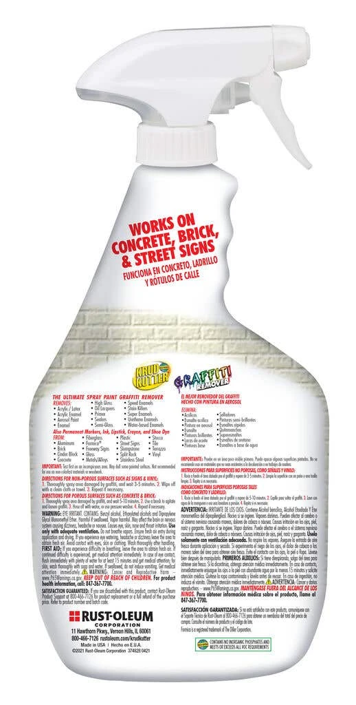 Krud Kutter Graffiti Remover 946mL 4 Krud Kutter Graffiti Remover 946mL - Image 2