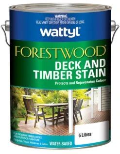 Wattyl Forestwood WB Deck & Timber Stain Eucalypt 5L