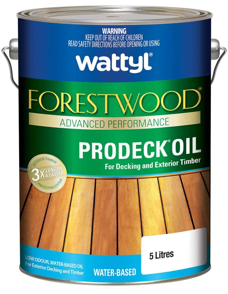 Wattyl Forestwood WB ProDeck Oil New Redwood 5L 3 Wattyl Forestwood WB ProDeck Oil New Redwood 5L
