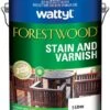 Wattyl Forestwood Stain & Varnish Satin Redwood 5L