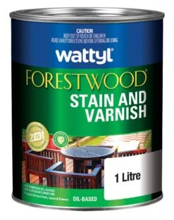 Wattyl Forestwood Stain & Varnish Satin Kwila 1L