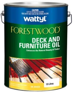 Wattyl Forestwood Deck & Furniture Oil Natural Kwila/Merbau 10L