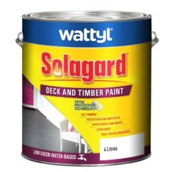 Wattyl Solagard Deck & Timber Paint Ebony 4L