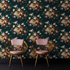 Easy Décor Wallpaper Bouquet Blue 520mm -Wall Decoration Store 6953574 2