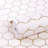 Easy Décor Wallpaper Hexagon Natural 520mm -Wall Decoration Store 6953608 0