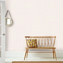 Easy Décor Wallpaper Hexagon Natural 520mm -Wall Decoration Store 6953608 2