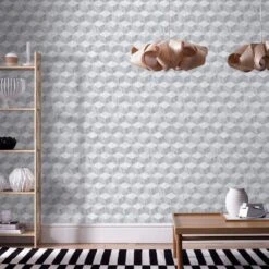 Easy Décor Wallpaper Geometric Marble Grey 520mm -Wall Decoration Store 6953665 2 1