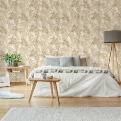 Easy Décor Wallpaper Elegant Leaves Sand 520mm -Wall Decoration Store 6953749 2 1