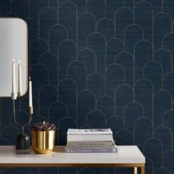 Easy Décor Wallpaper Odile Teal 520mm 7 Easy Décor Wallpaper Odile Teal 520mm -Wall Decoration Store 6953822 2 1