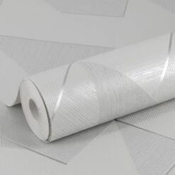 Easy Décor Wallpaper Scandi Lines Silver Grey 520mm